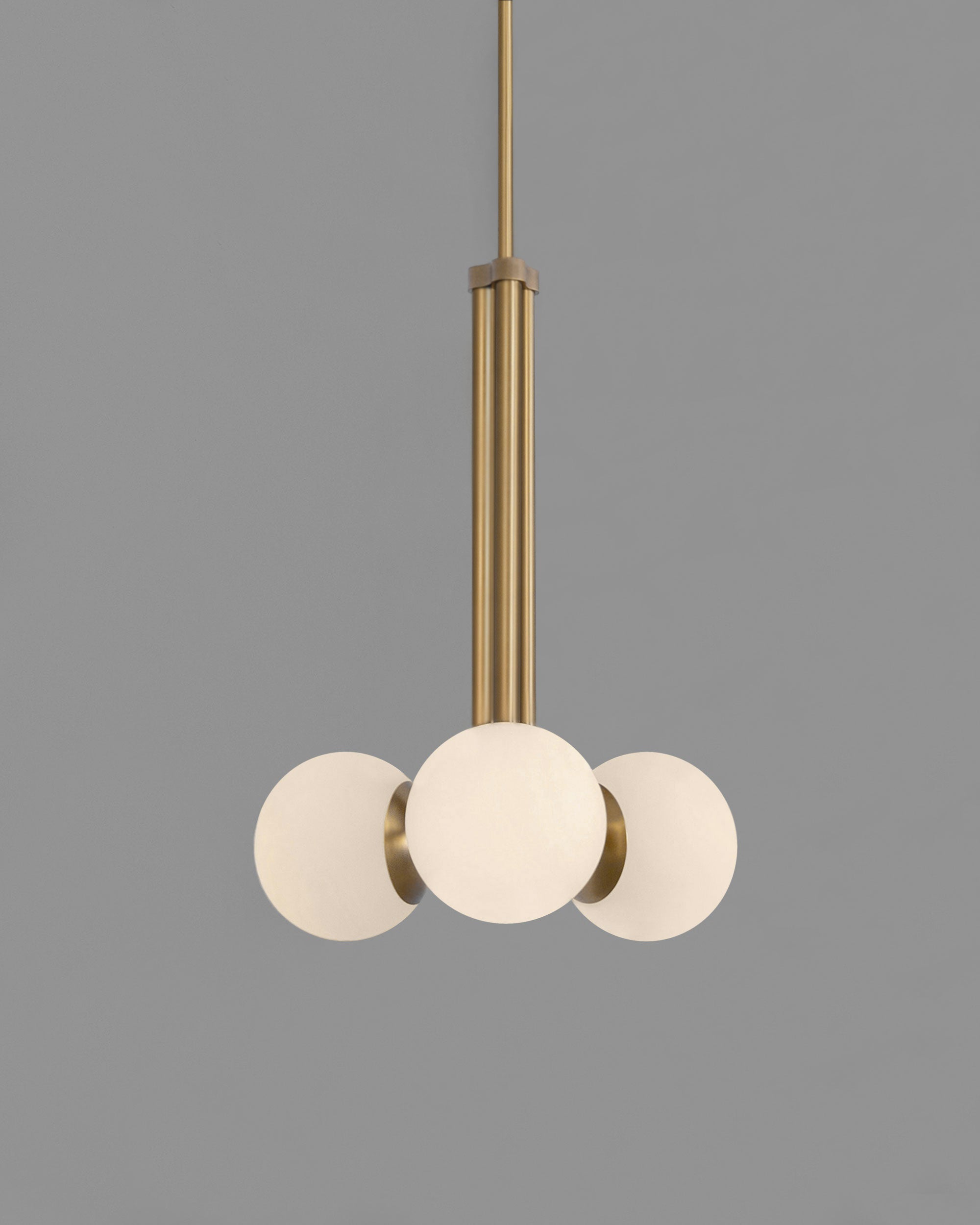 Schwung Tubular 700 Chandelier Burnished Brass